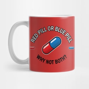 Red pill Blue pill (Oval) Mug